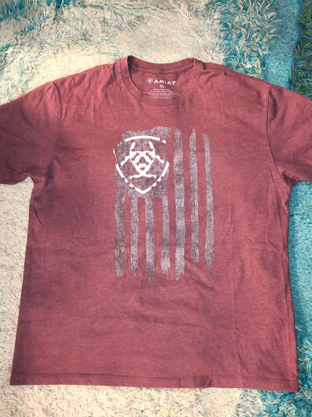 Ariat Men's Vertical Flag short-sleeve graphic tee shirt